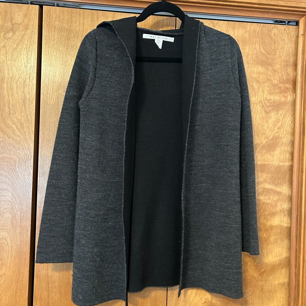 Women's Gray Hooded Sweater